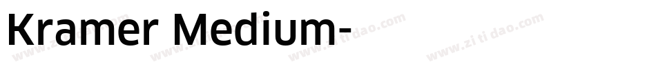 Kramer Medium字体转换